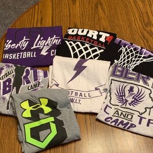 5# bundle of Boys tops, Hoodies and Shorts. Size large.